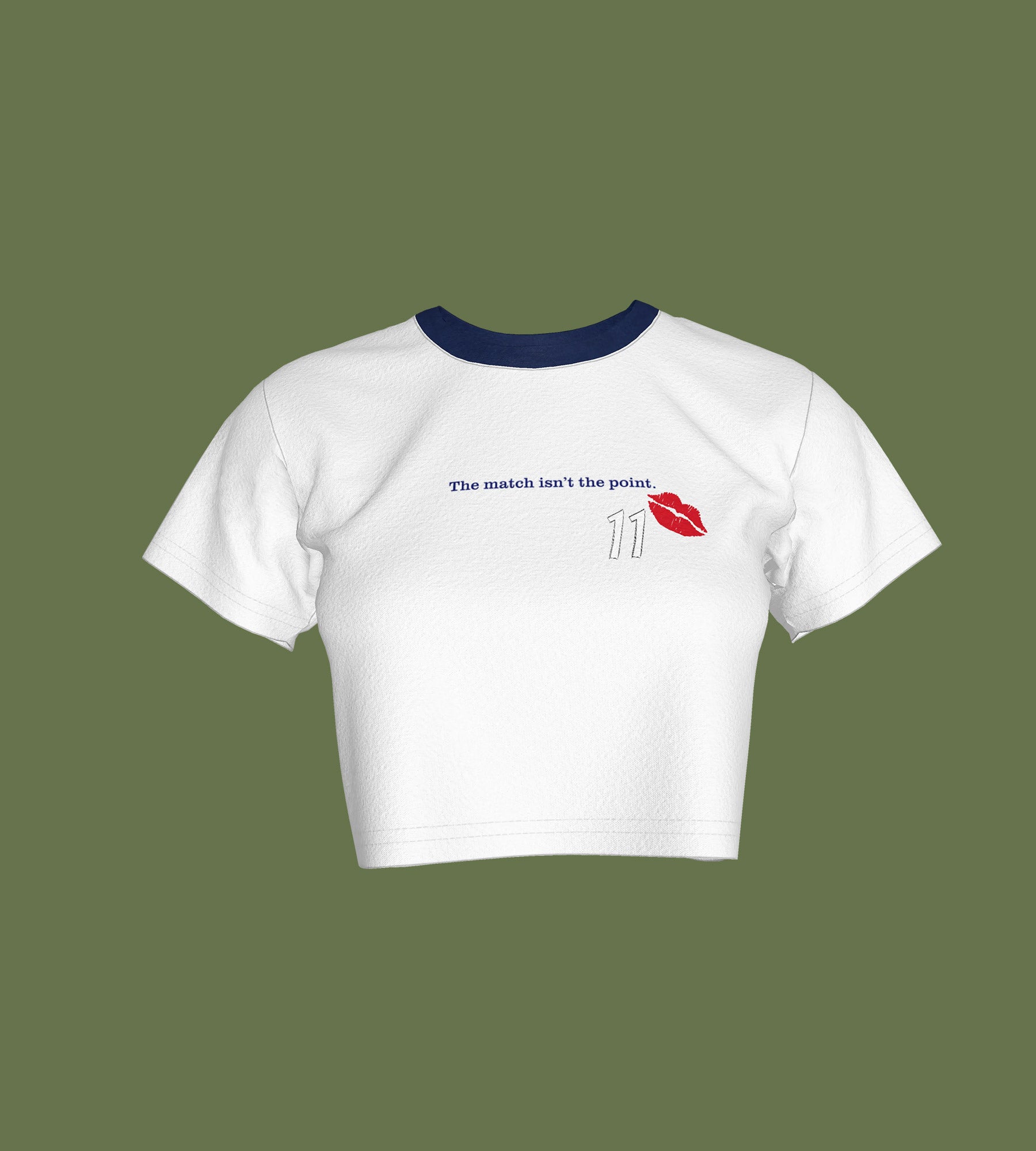 "Not The Point" Crop Tee