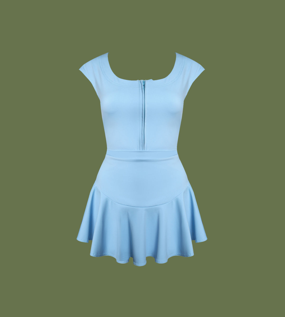 2 in 1 Ruffle Skirt Dress