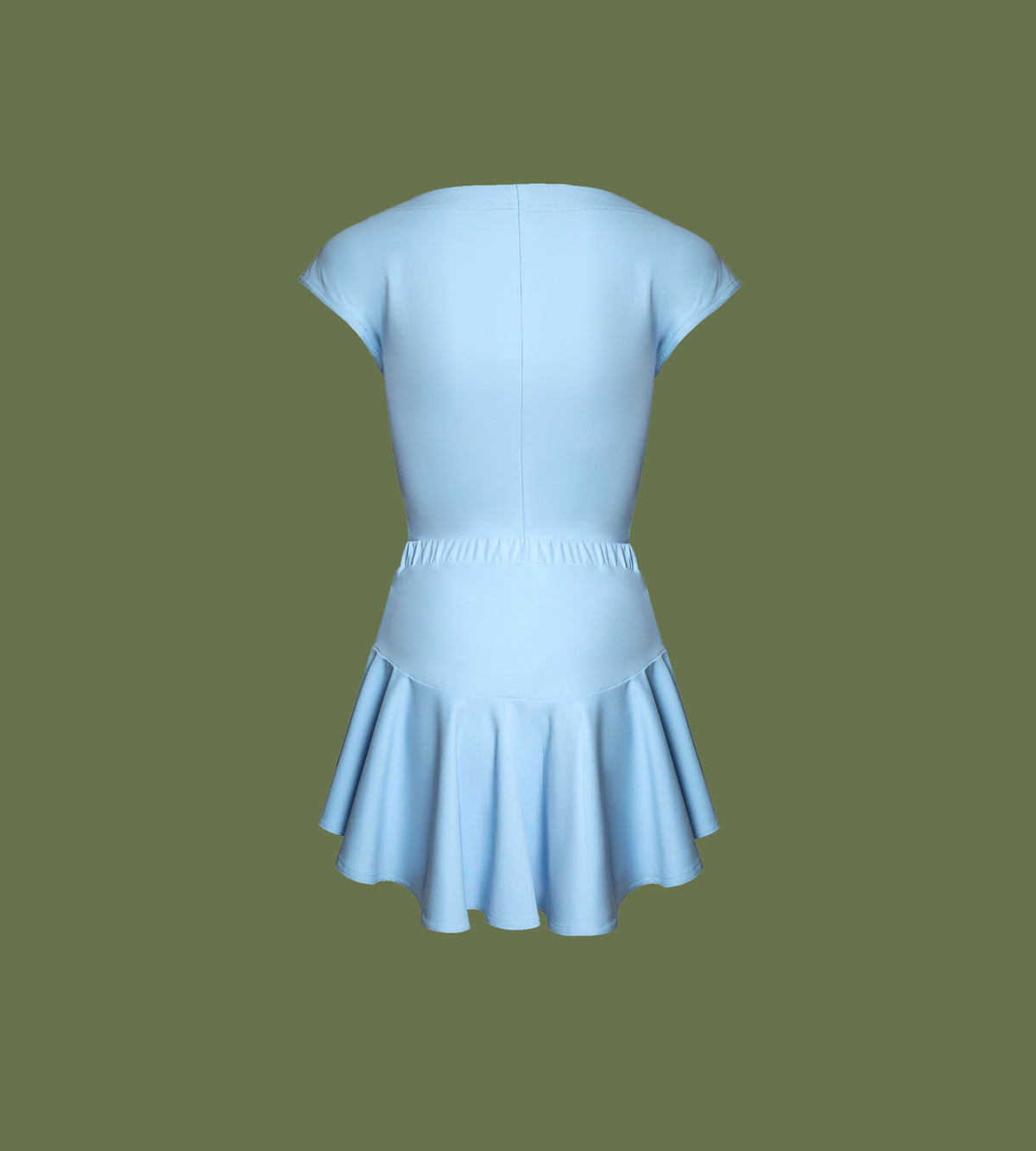 2 in 1 Ruffle Skirt Dress