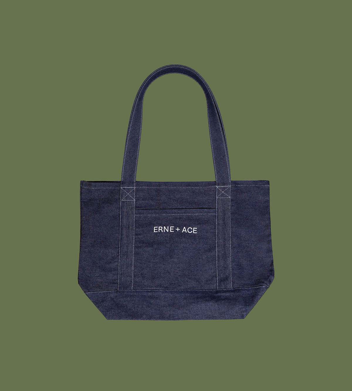 Denim Logo Tote